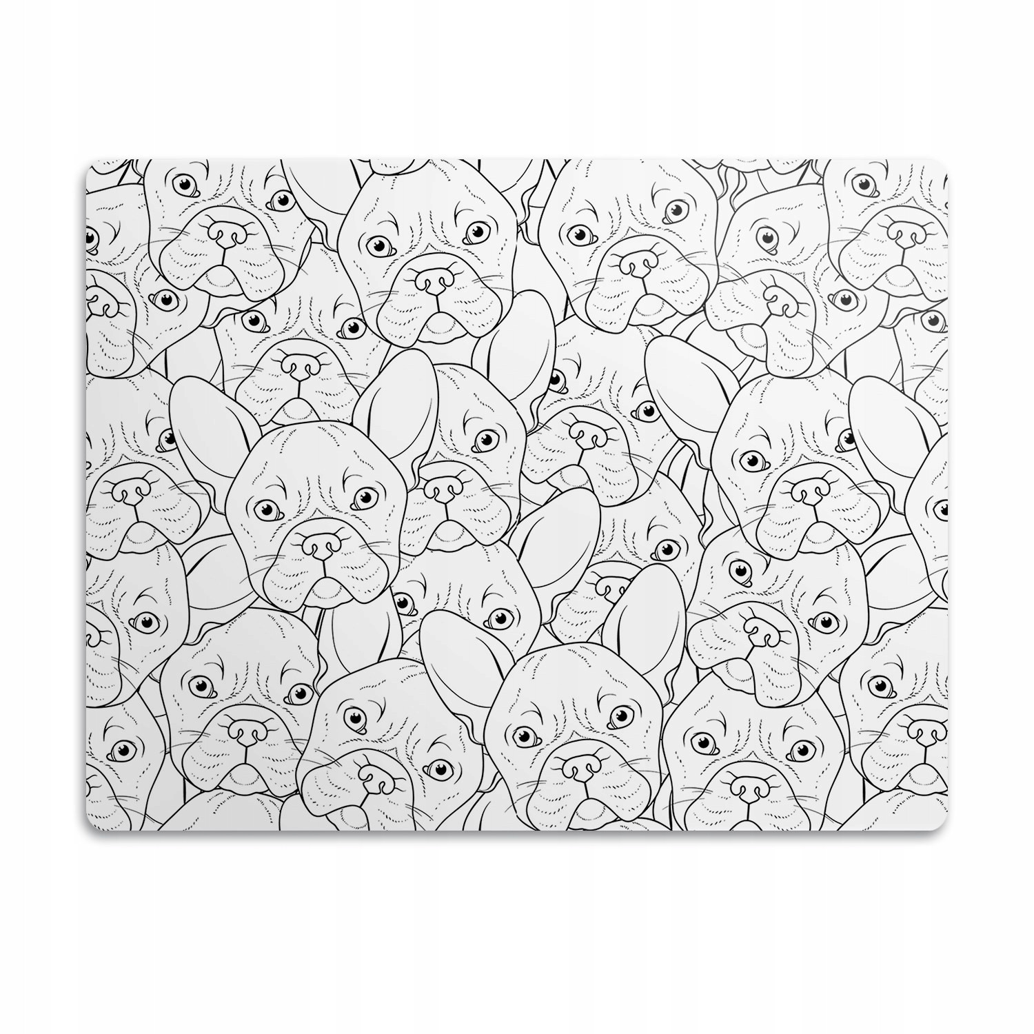 Voděodolná podložka pod misku pro psa Buldok 60x40 cm