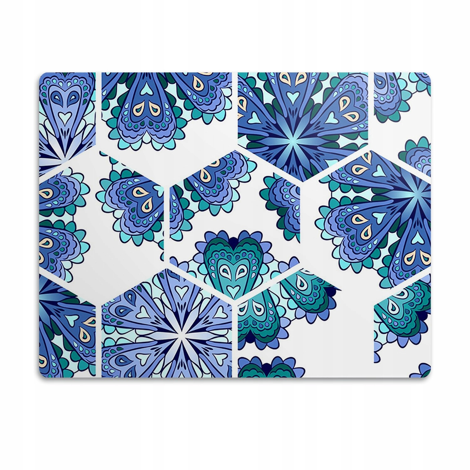 Pro kočky podložka pod misky Šestiúhelníky vzory 60x40