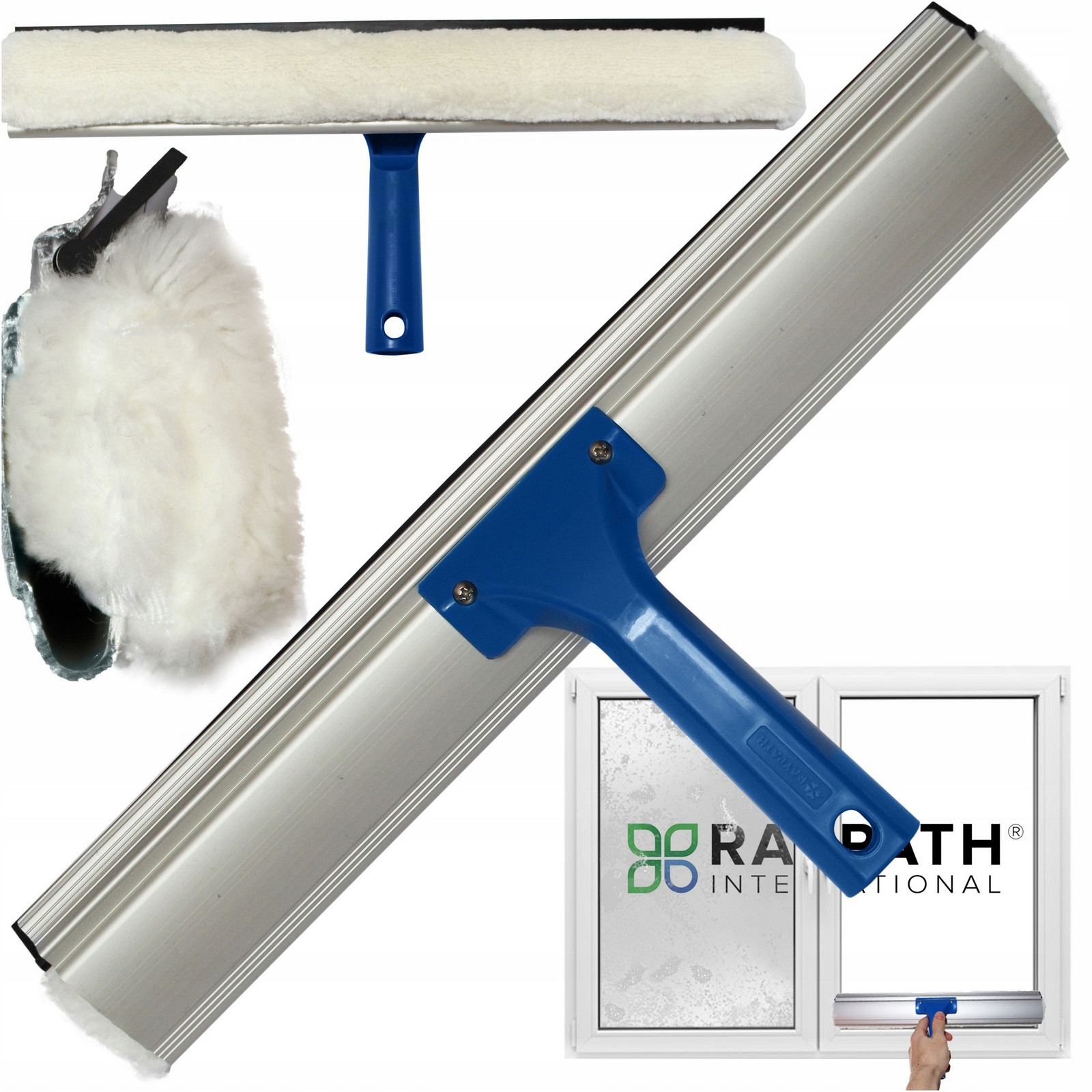 Čistič kávovar Raypath 40 cm na Vodu Mytí oken Sklo Kabin Stěrka