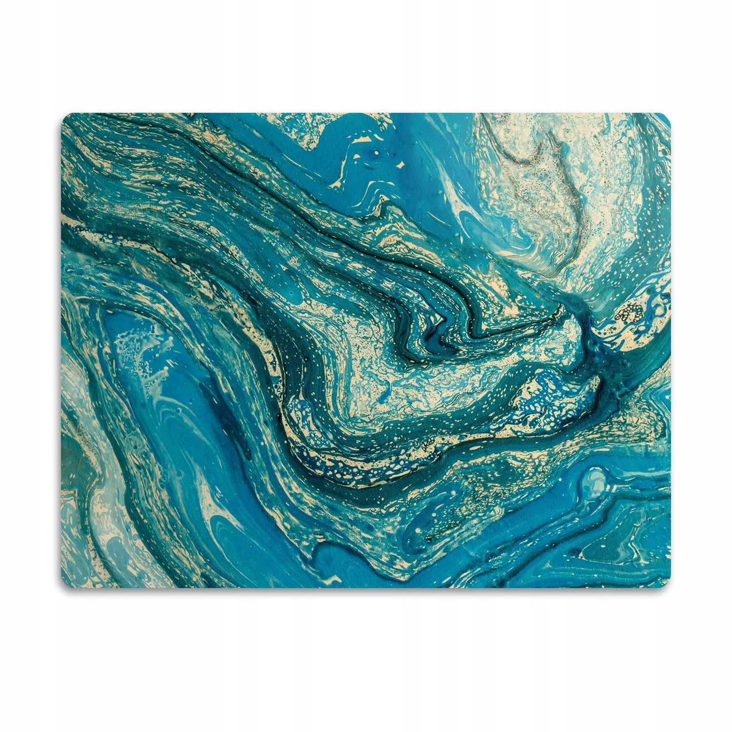 Podložka pro psa pod misku Modrá abstrakce 60x40