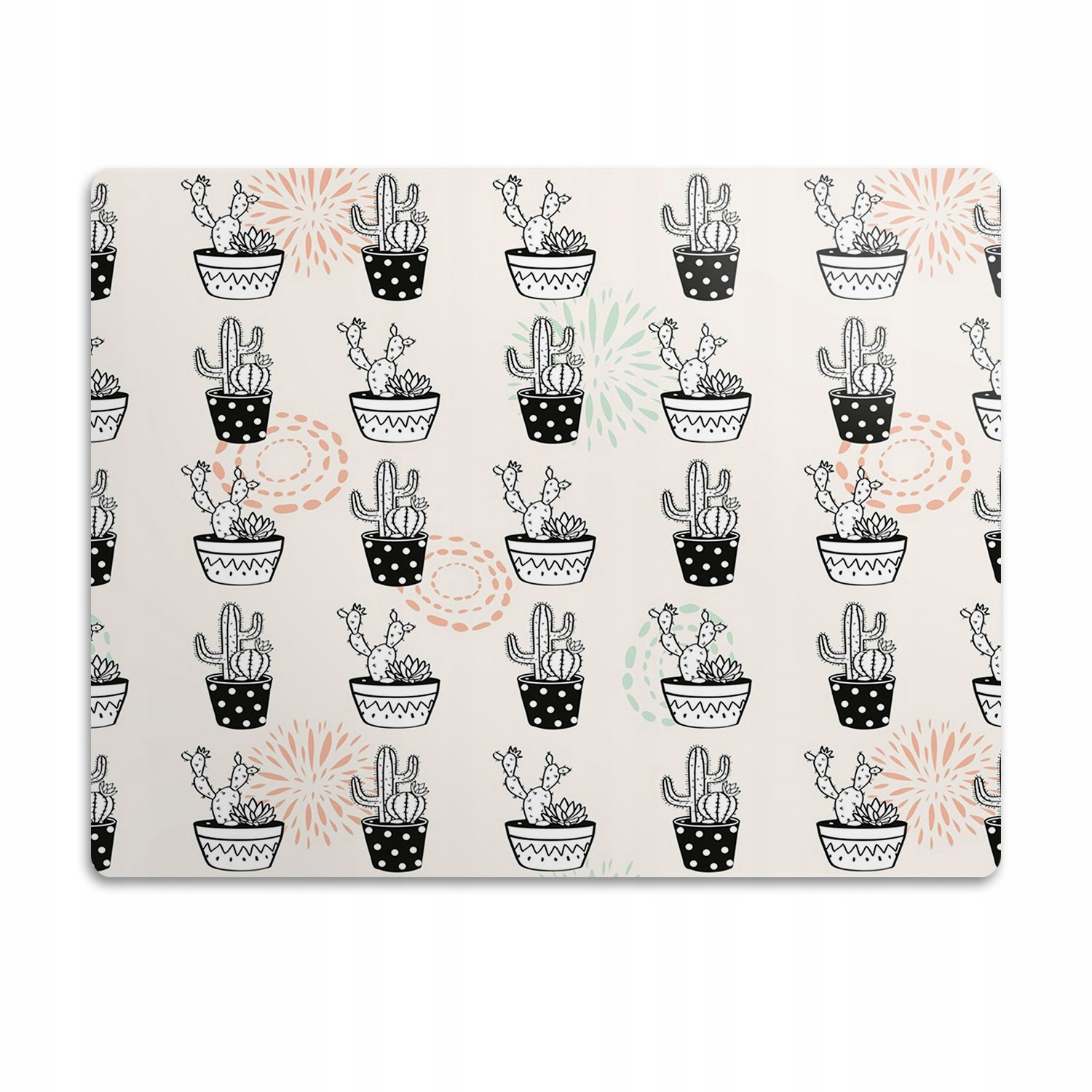 Voděodolná podložka pod misku Kaktusy v krytu 60x40