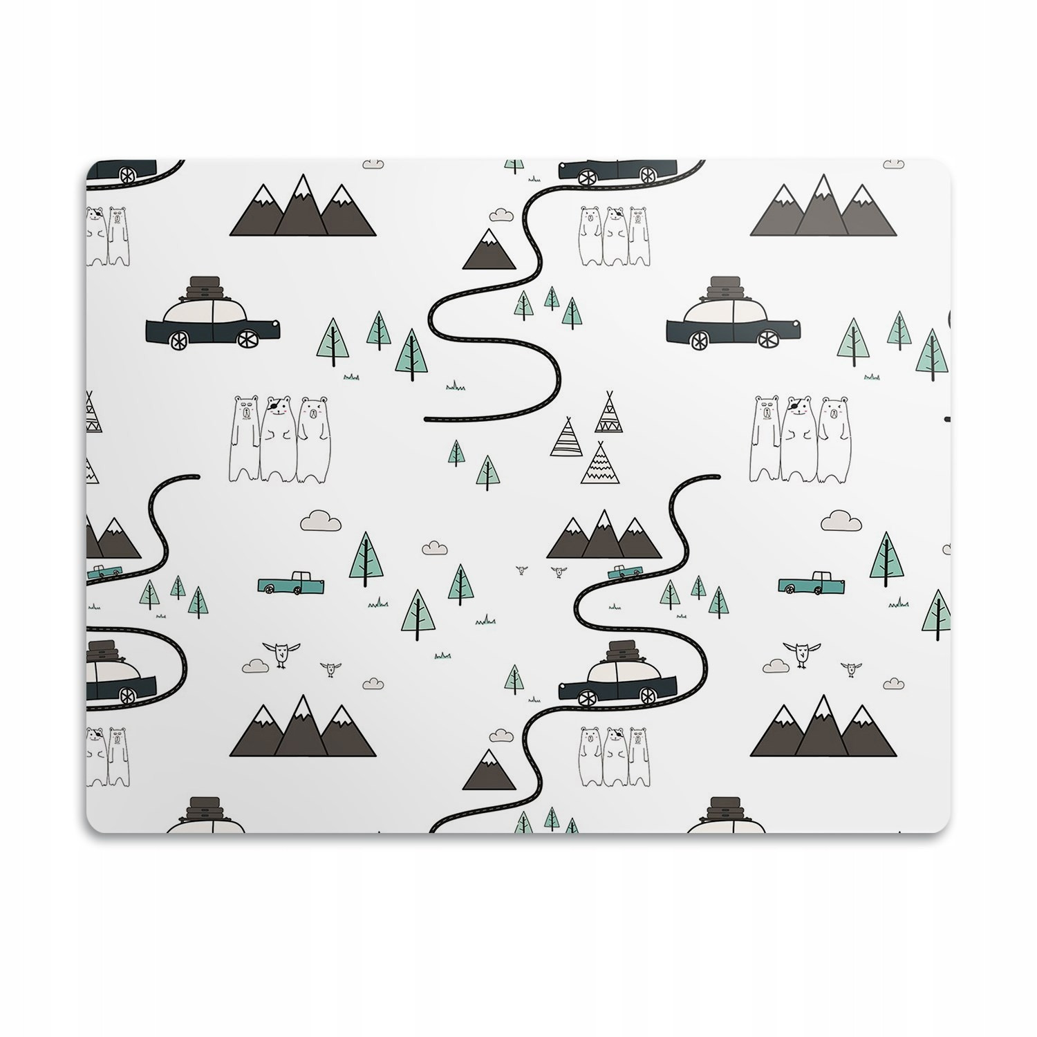 Podložka pod misku pro psa Cestovní motiv 60x40 cm