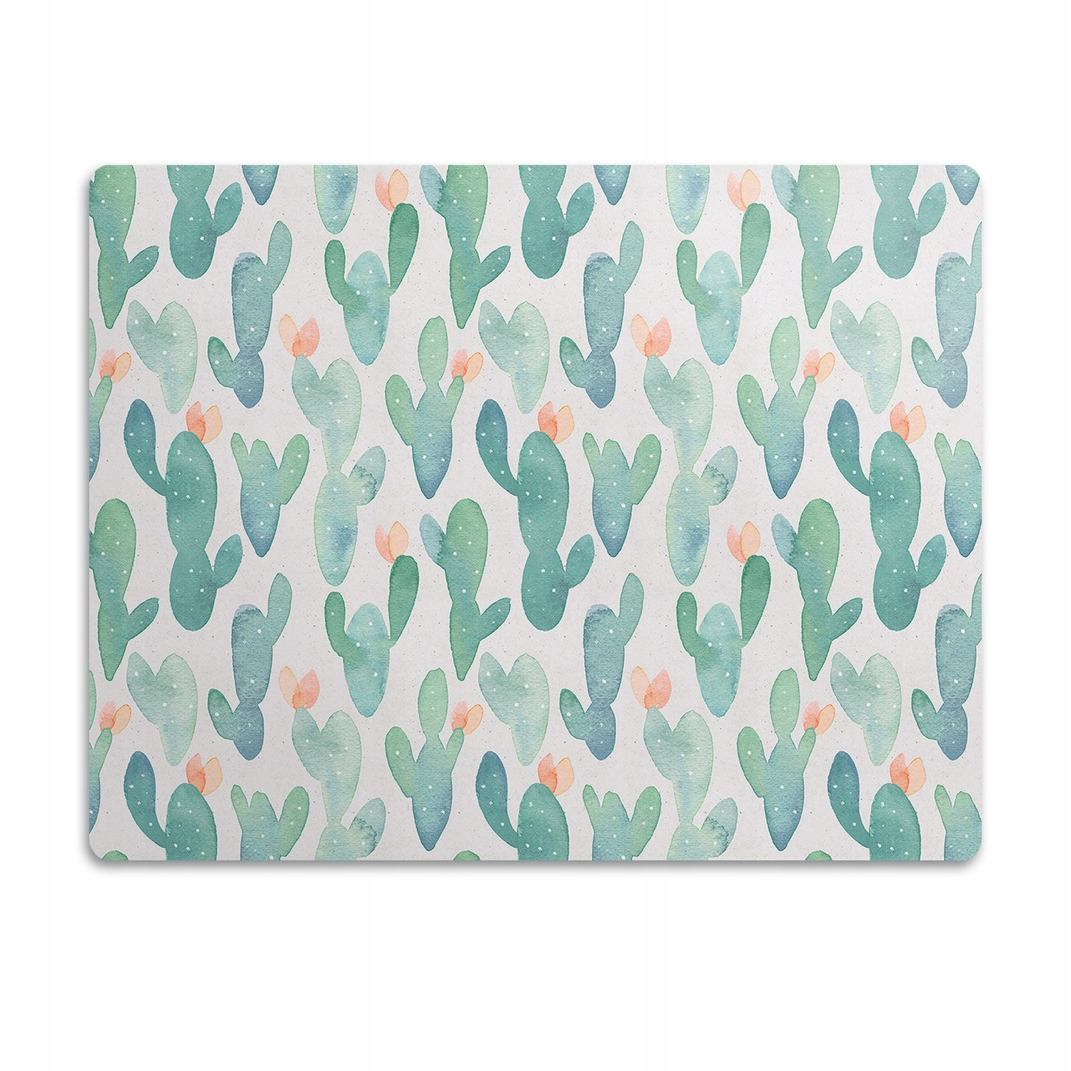 Podložka pro psa pod misku Pastelové kaktusy 60x40 cm