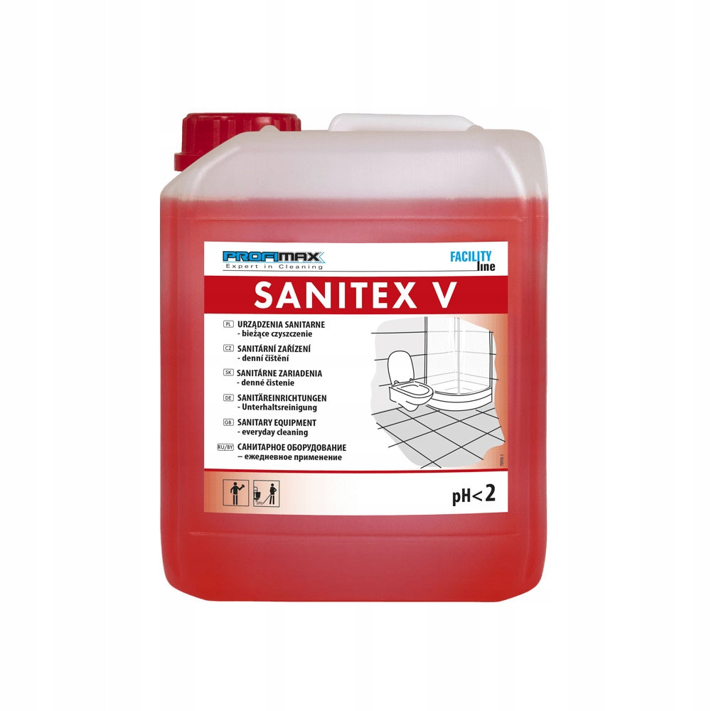 Profimax Sanitex V 5L Profesionální prostředek na mytí sanitárních zařízení