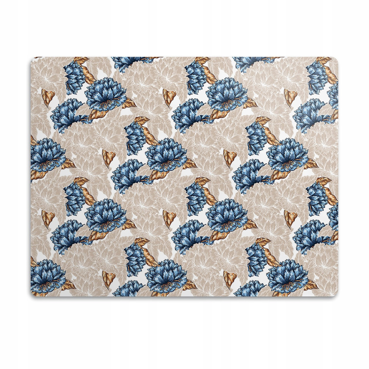 Pod misku podložka pro psa Modré květy 60x40 cm