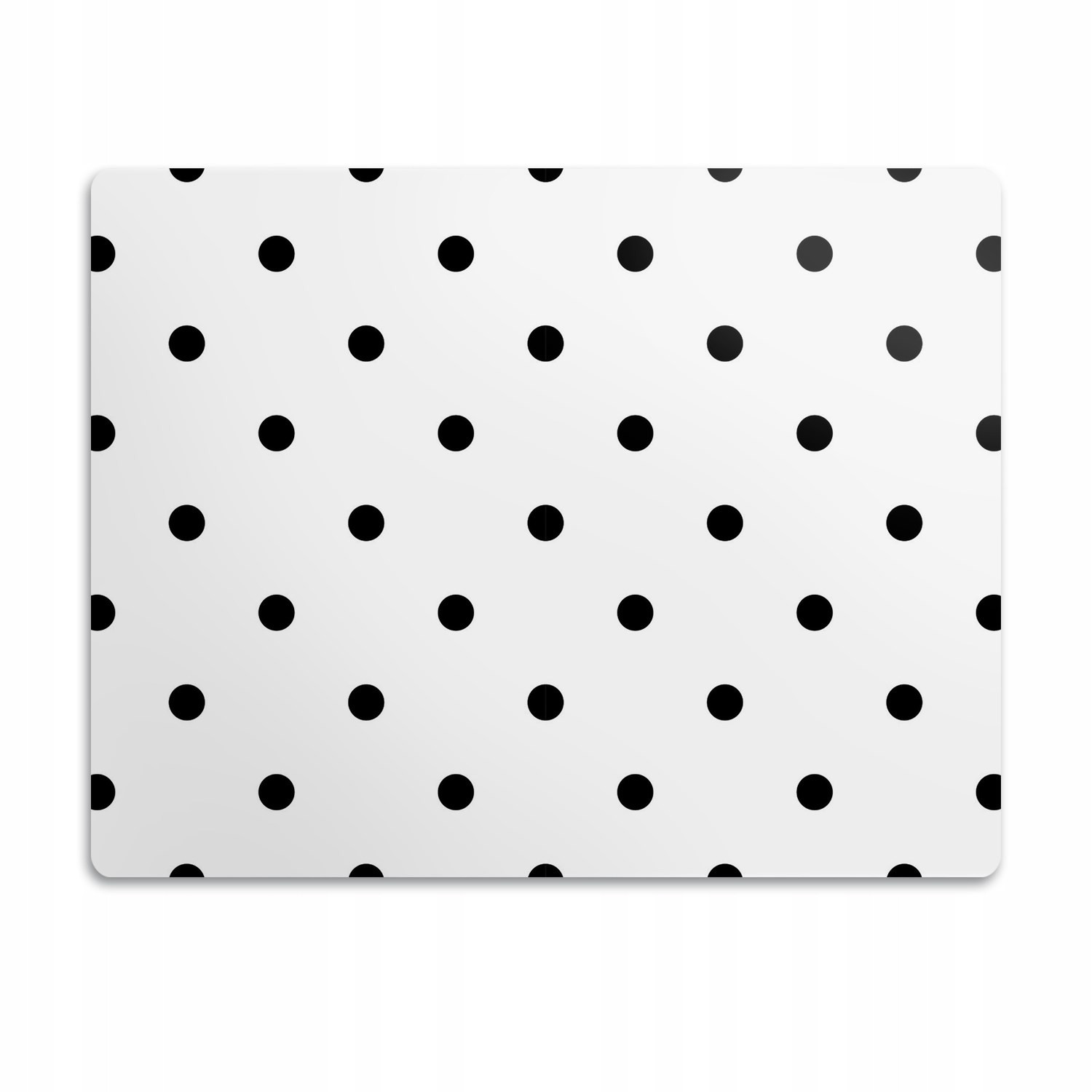 Podložka pro kočky psa pod misky Černé puntíky 60x40 cm