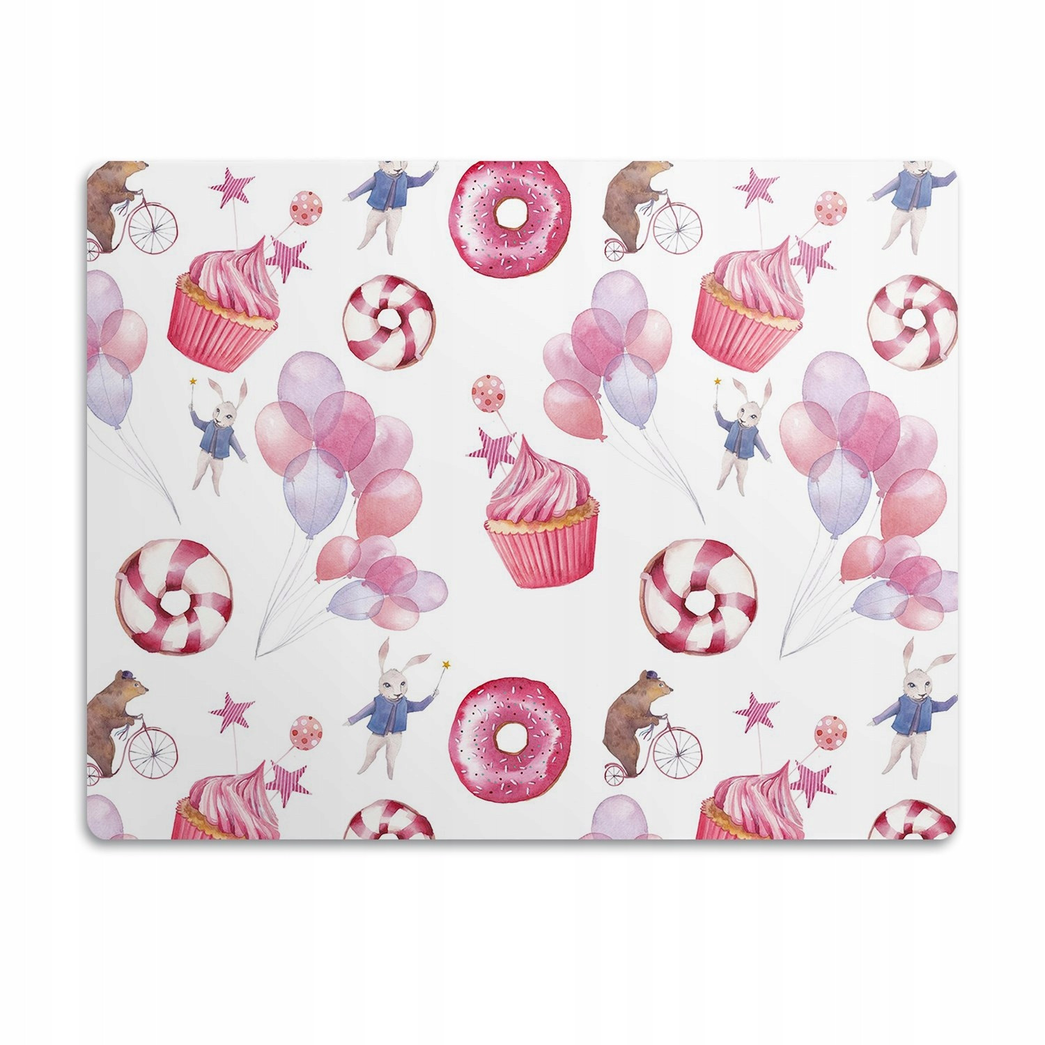 Podložka pro psa pod misku Sladkosti zajíci 60x40