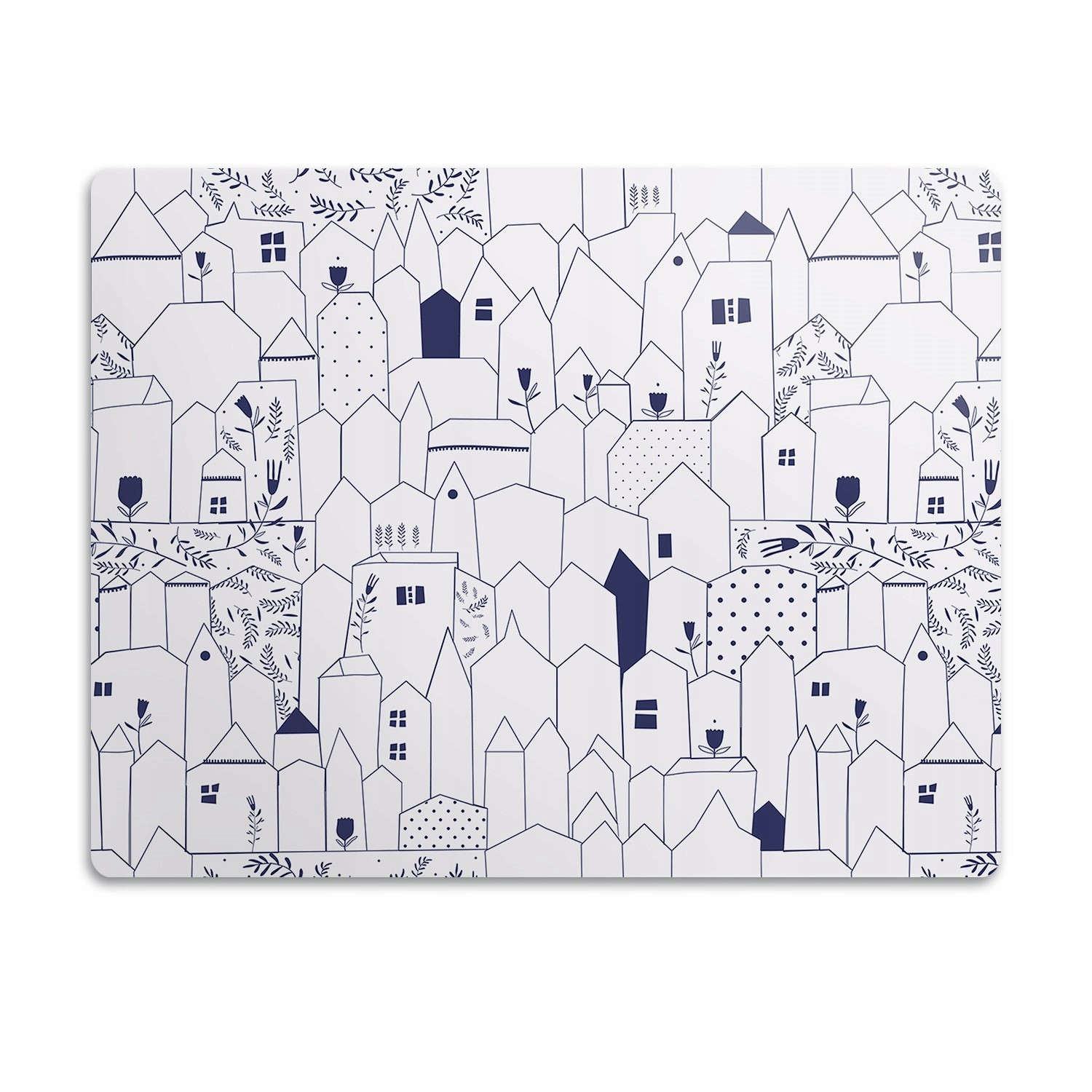 Voděodolná podložka pod misku Město obrys 60x40 cm