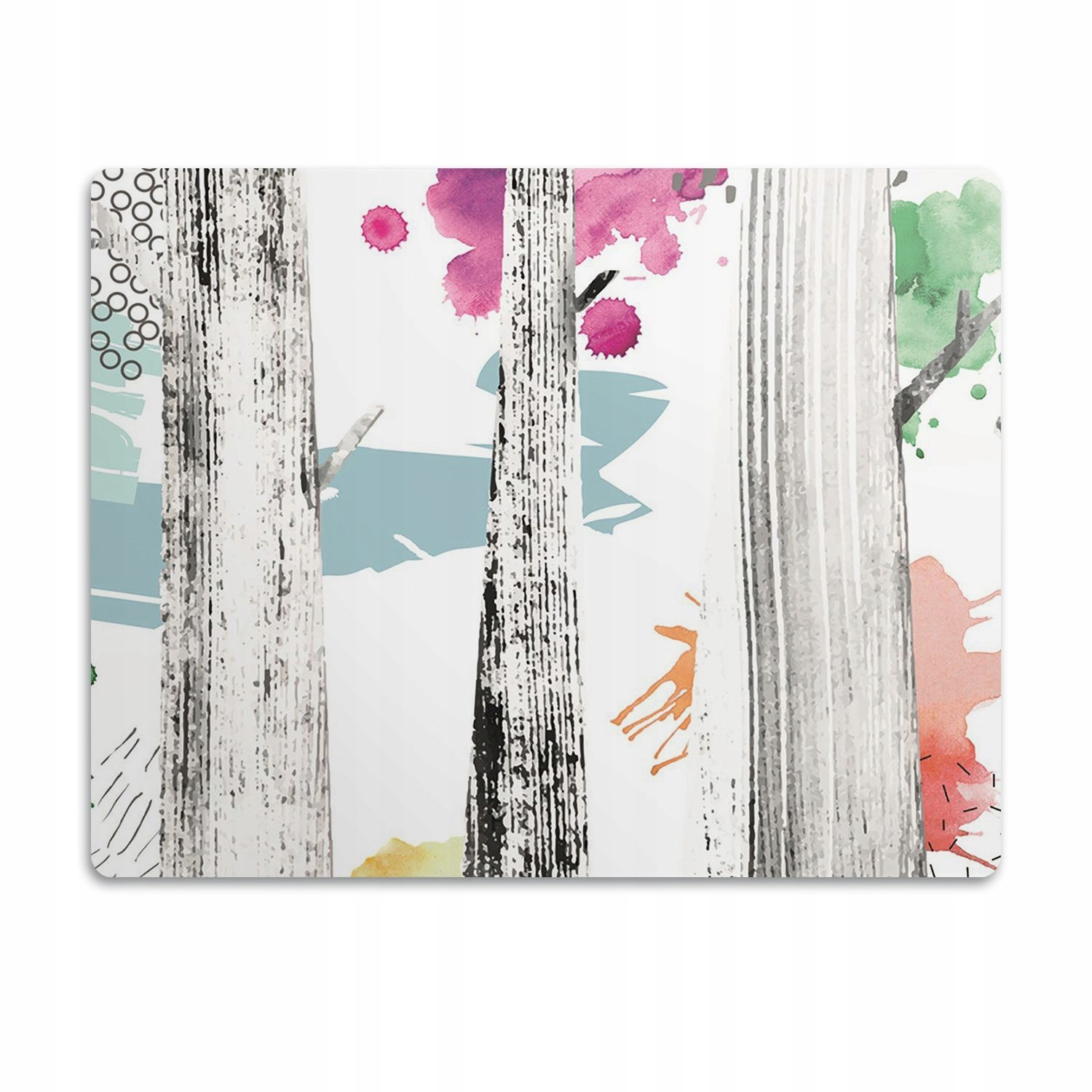 Voděodolná podložka pod misku Les abstrakce 60x40 cm