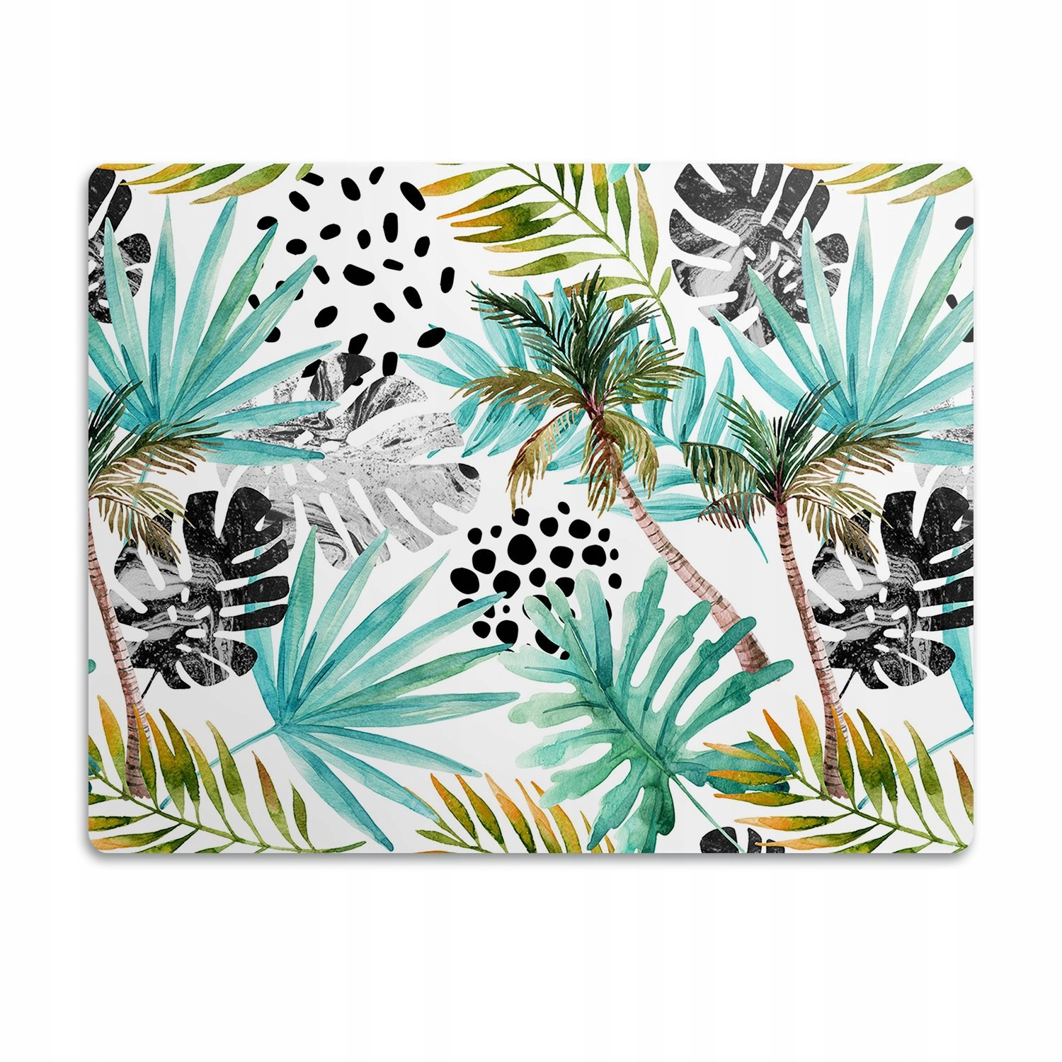 Podložka pro psa pod misku Palmy a listy 60x40cm