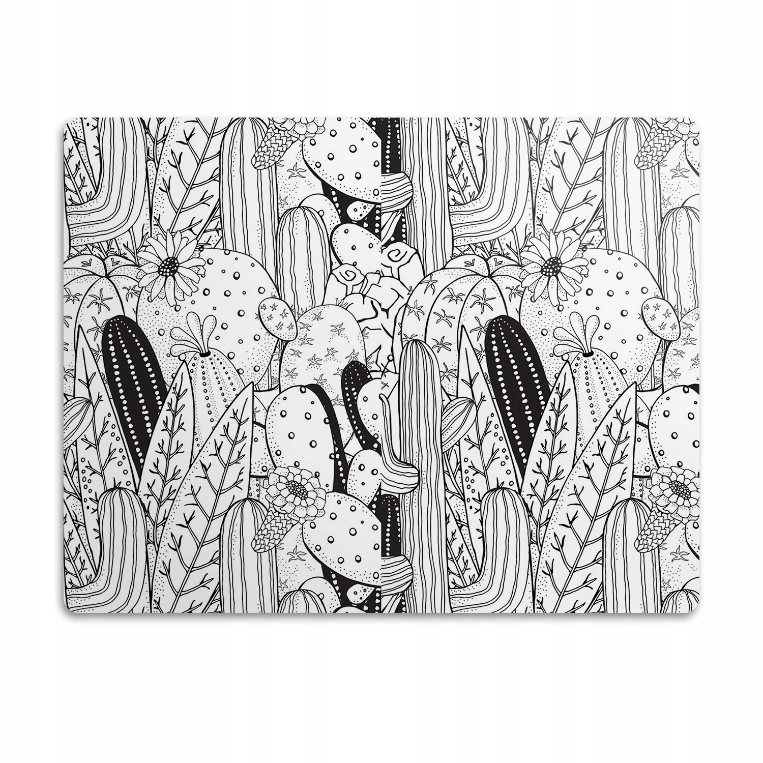 Ochranná podložka pod misku Kaktusy omalovánky 60x40