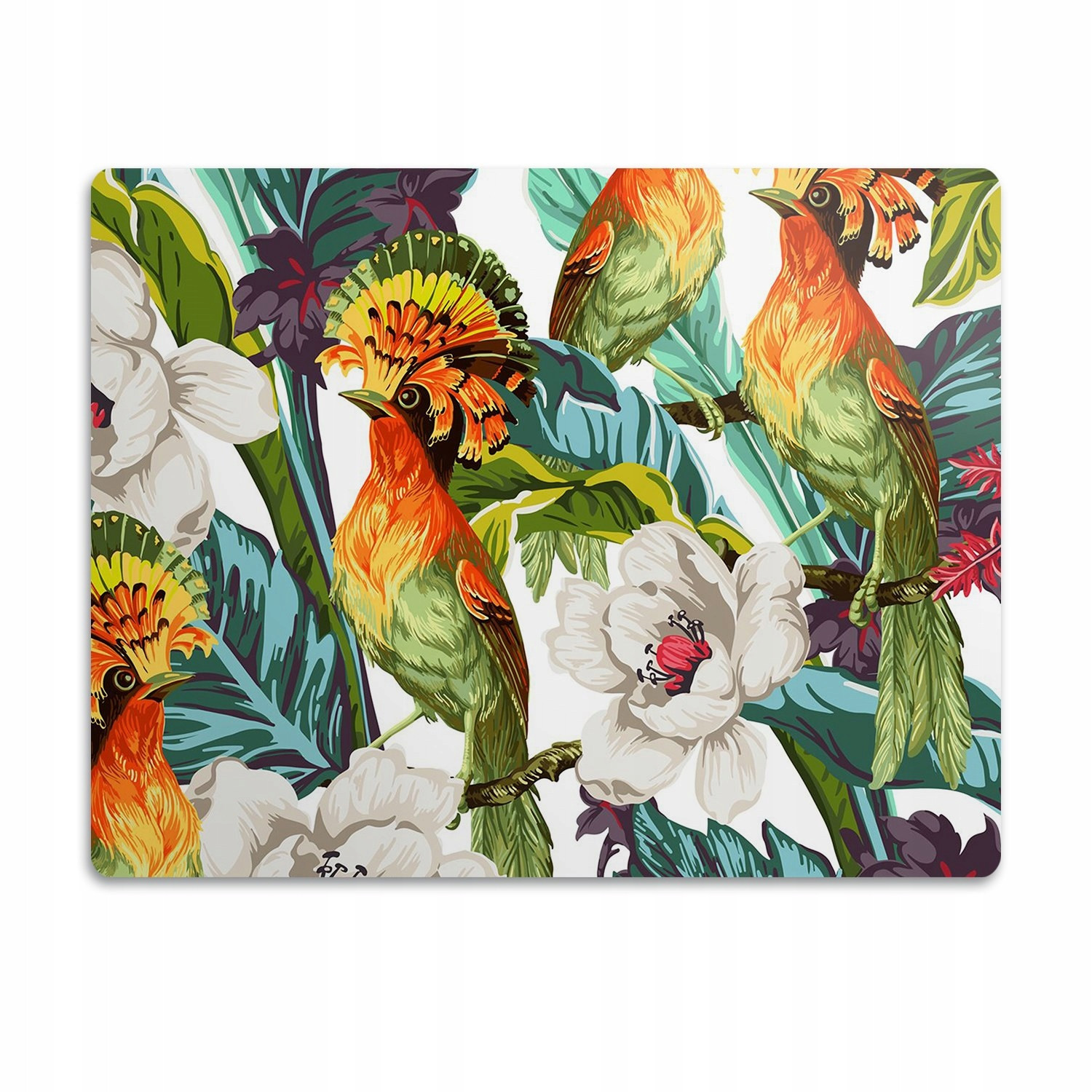 Voděodolná podložka pod misku Exotičtí ptáci 60x40