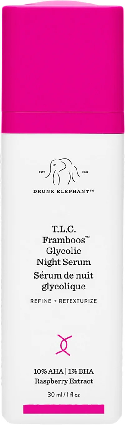 Drunk Elephant Noční pleťové sérum T.L.C. Framboos (Glycolic Night Serum) 30 ml