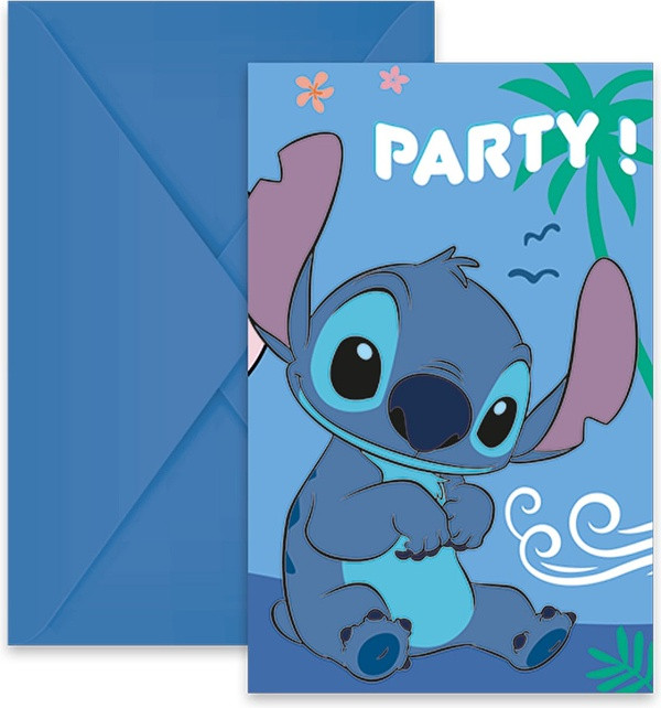 Pozvánky Stitch a Angel 6ks