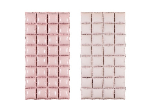 Foto pozadí - oboustranná nafukovací mozaika jemně růžová 72 x 143 cm