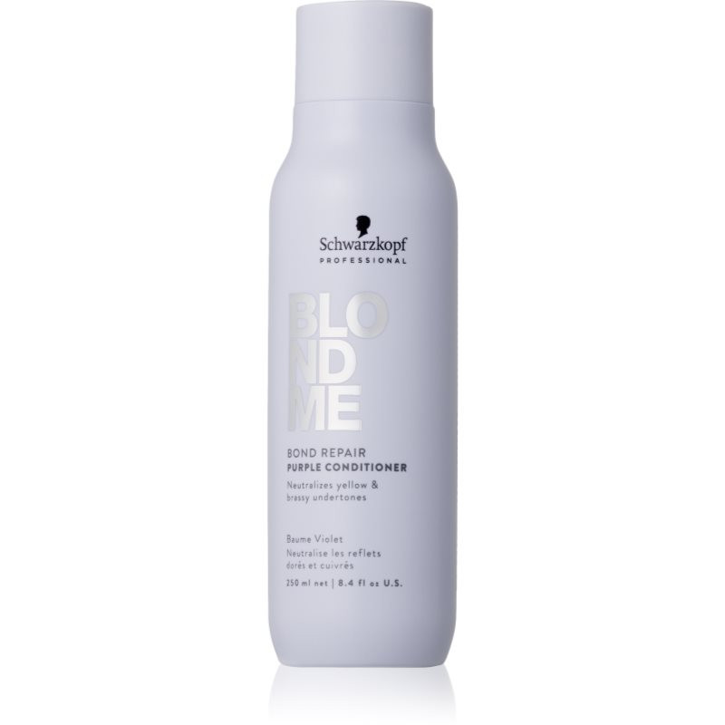 Schwarzkopf Professional Blondme Bond Repair Purple Conditioner fialový kondicionér pro blond vlasy 250 ml