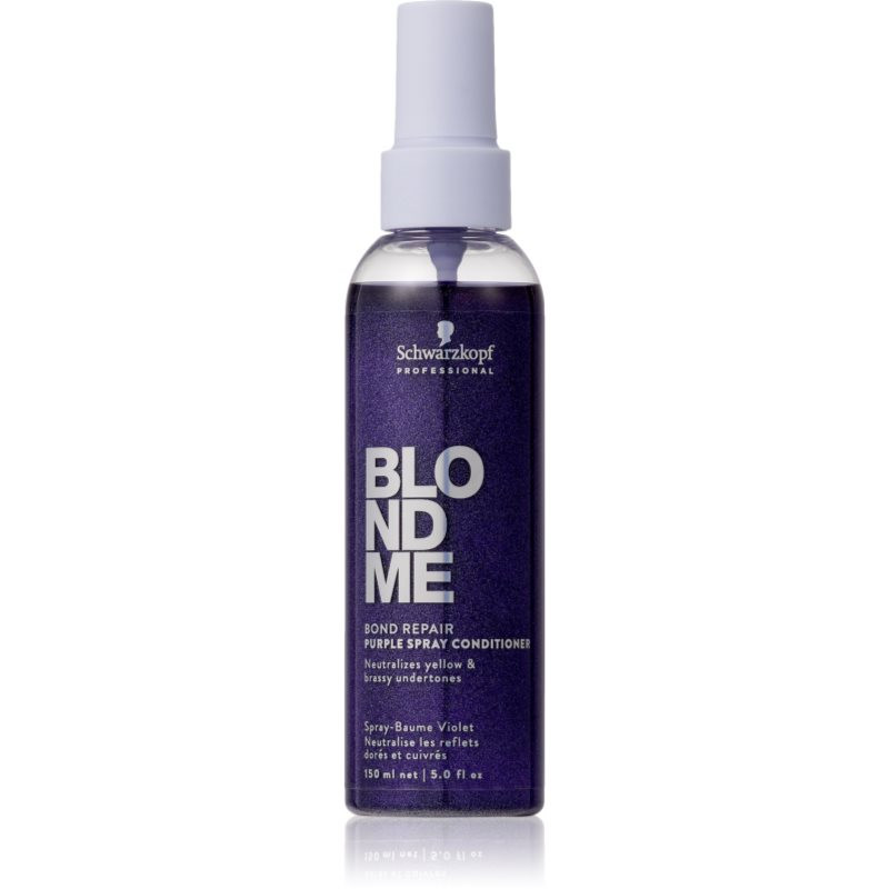 Schwarzkopf Professional Blondme Bond Repair Purple Spray Conditioner fialový kondicionér ve spreji 150 ml