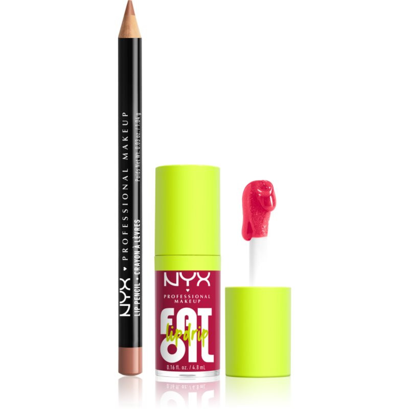 NYX Professional Makeup Fat Oil Lip Drip sada na rty 2 ks