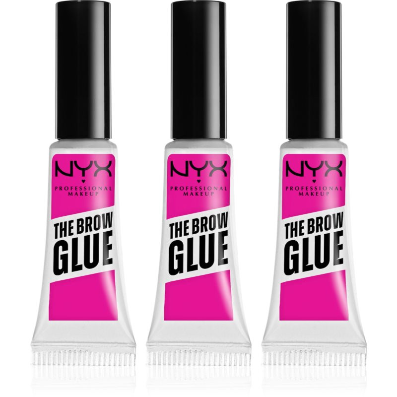 NYX Professional Makeup The Brow Glue gel na obočí 3x5 g