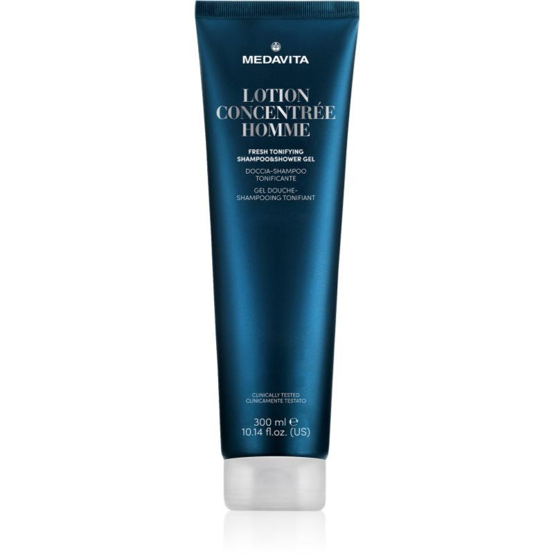 Medavita Lotion Concentree Homme Fresh Tonifying Shampoo & Shower Gel sprchový gel a šampon 2 v 1 300 ml