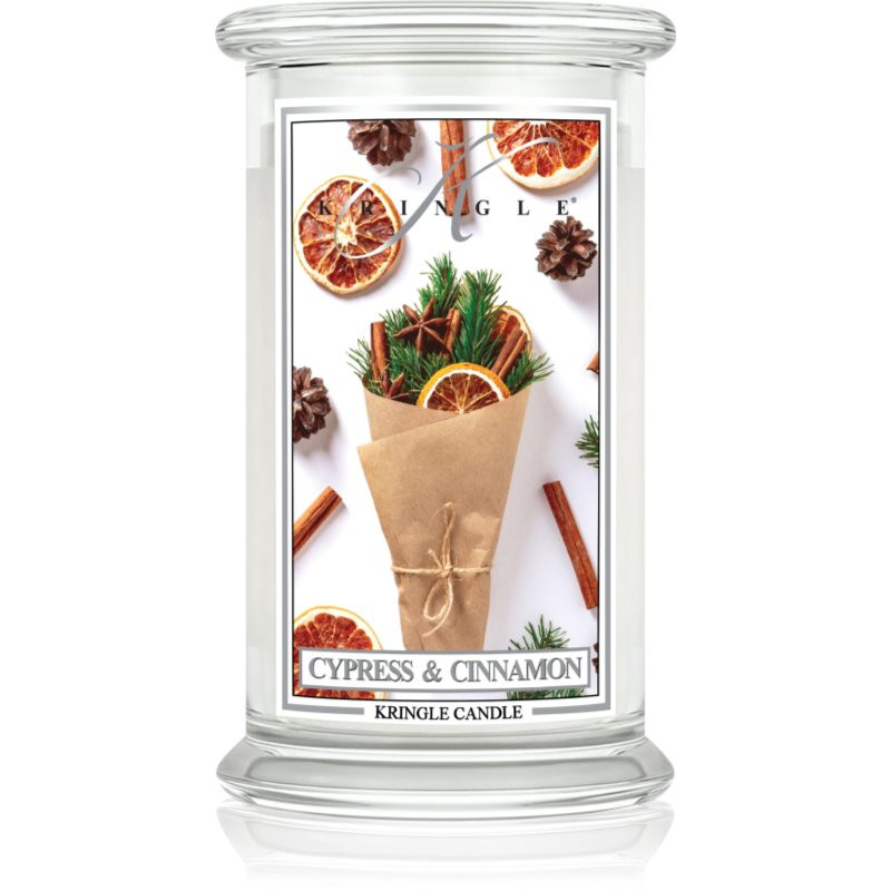 Kringle Candle Cypress & Cinnamon vonná svíčka 624 g