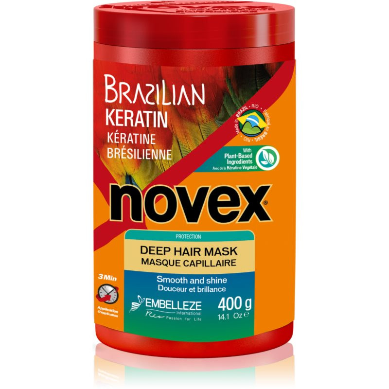 Novex Brazilian Keratin obnovující maska pro poškozené vlasy 400 g