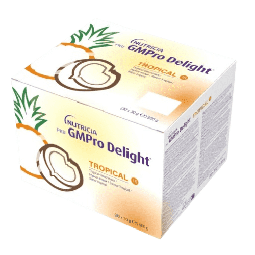 PKU GMPRO DELIGHT 15 S PŘÍCHUTÍ TROPICKÉHO OVOCE perorální prášek pro přípravu roztoku 30X30G
