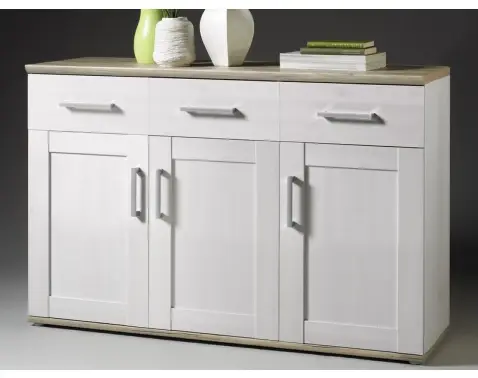 Komoda se zásuvkami Romance, modřín/dub