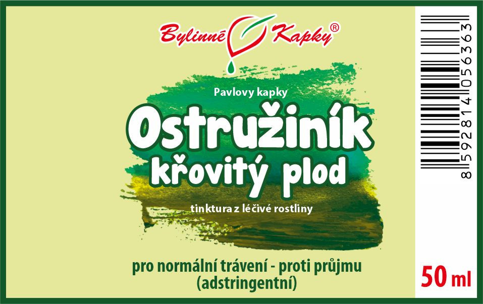 Ostružiník křovitý (ostružina, ostružník) plod - Pavlovy bylinné kapky (tinktura) 50 ml