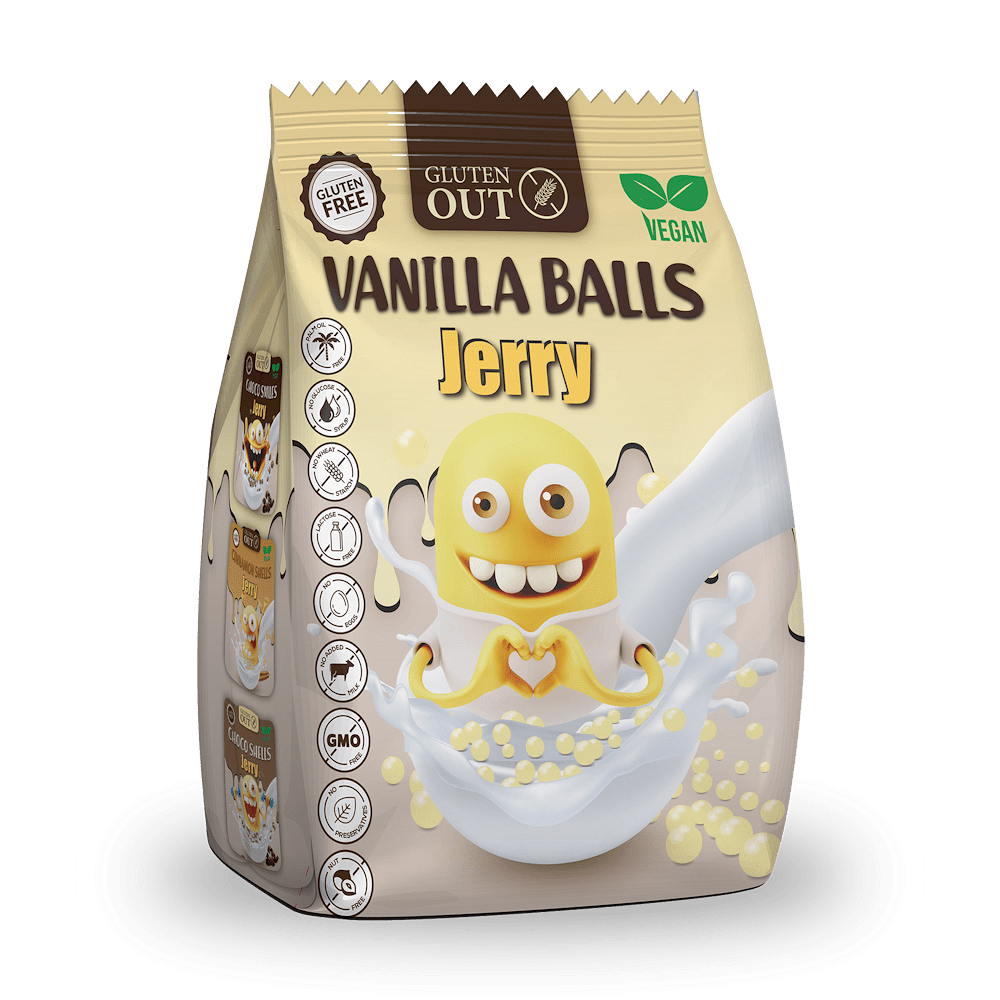 NERANO Snídaňové kuličky vanilkové 375 g