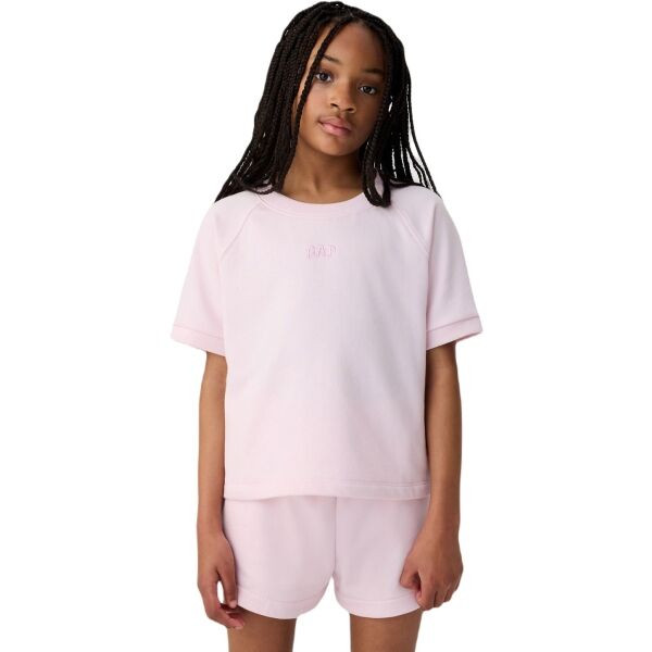 GAP LOGO RAGLAN Dívčí mikina, růžová, velikost
