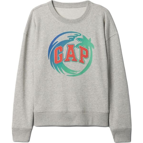 GAP FRAN LOGO Dětská mikina, šedá, velikost