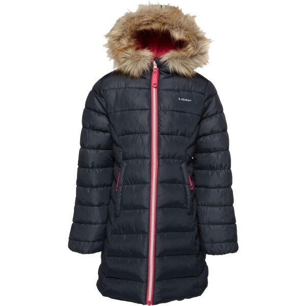 LOAP INDALA Dívčí zimní kabát, tmavě modrá, velikost
