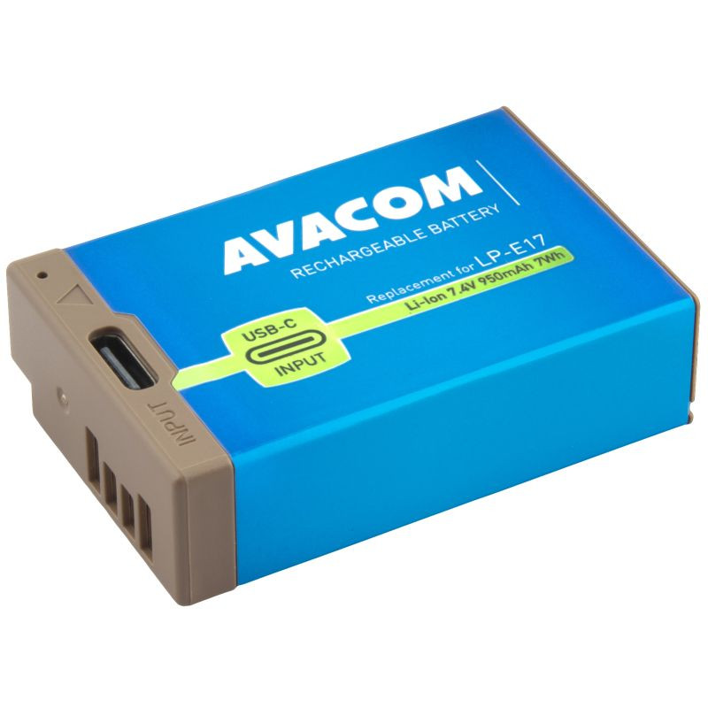AVACOM Canon LP-E17 Li-Ion 7,4V 950mAh + USB-C