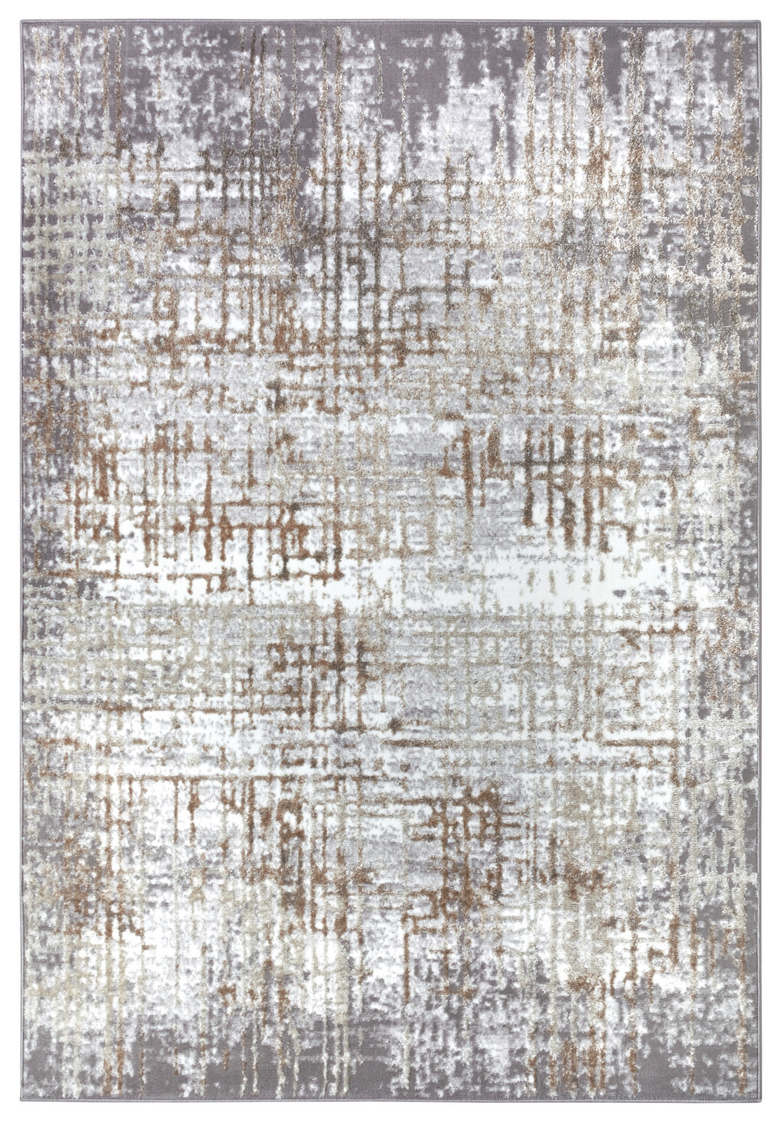 Kusový koberec Shine 105925 Abstract Cream Grey - 120x170 cm Hanse Home Collection koberce