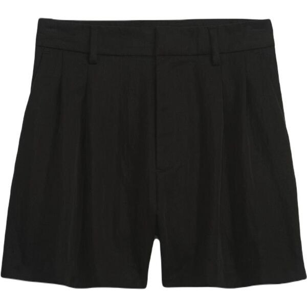 GAP PLEATED Dámské kraťasy, černá, velikost