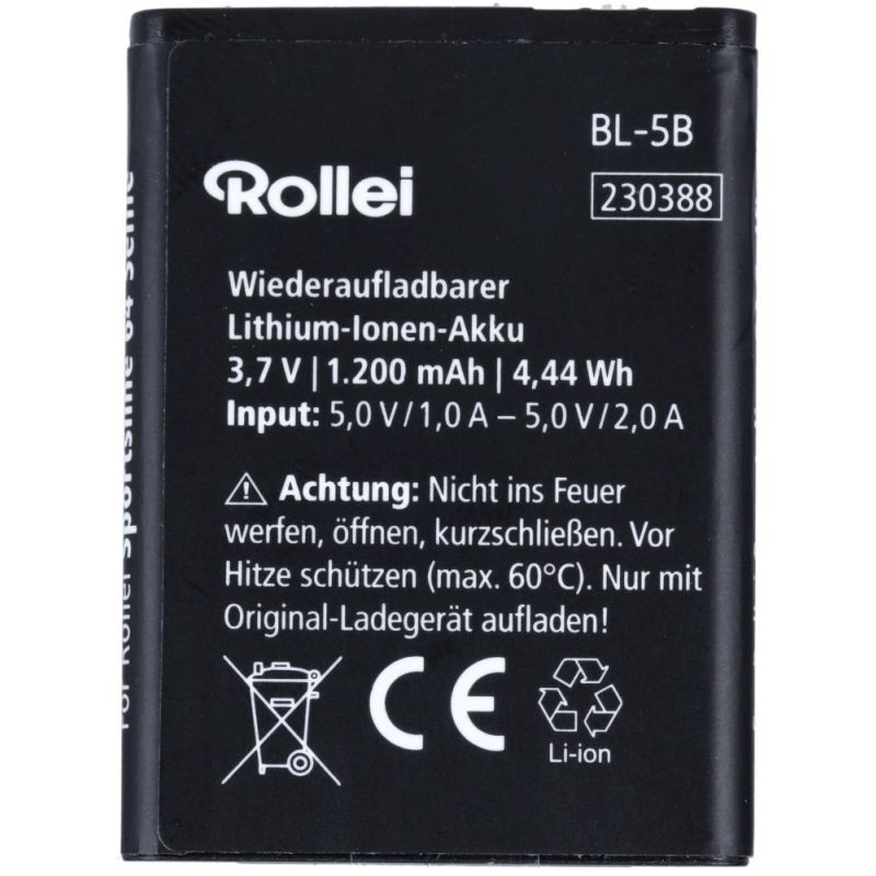 ROLLEI akumulátor BL-5B 1200mAh pro Compactline 880 a Sportsline 64