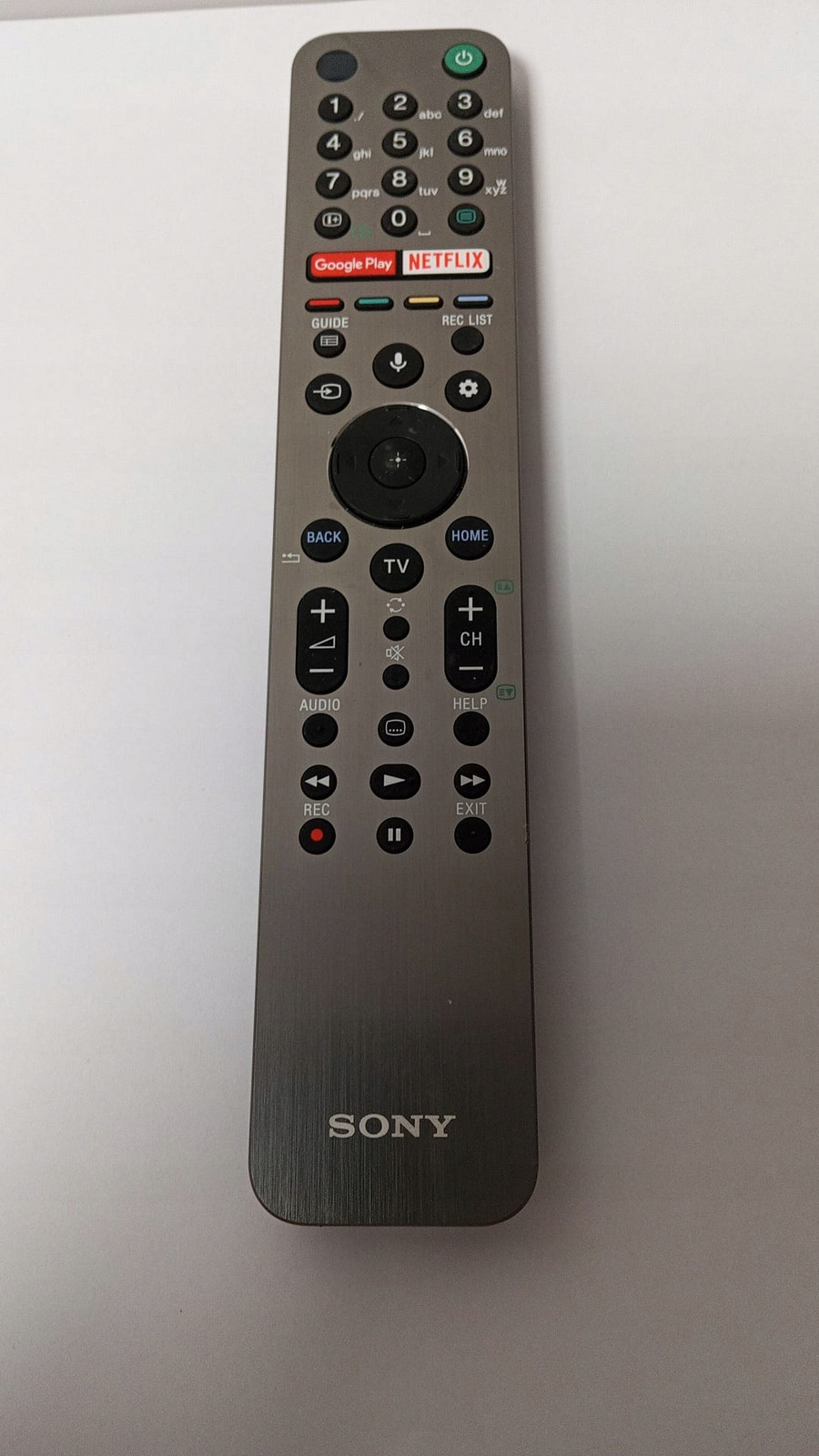 Originální dálkový ovladač pro Tv Sony model RMF-TX611E stříbrná barva