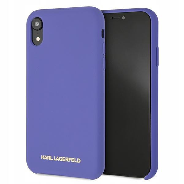 Karl Lagerfeld KLHCI61SLVOG iPhone Xr hardcase fialová/violet Silicone