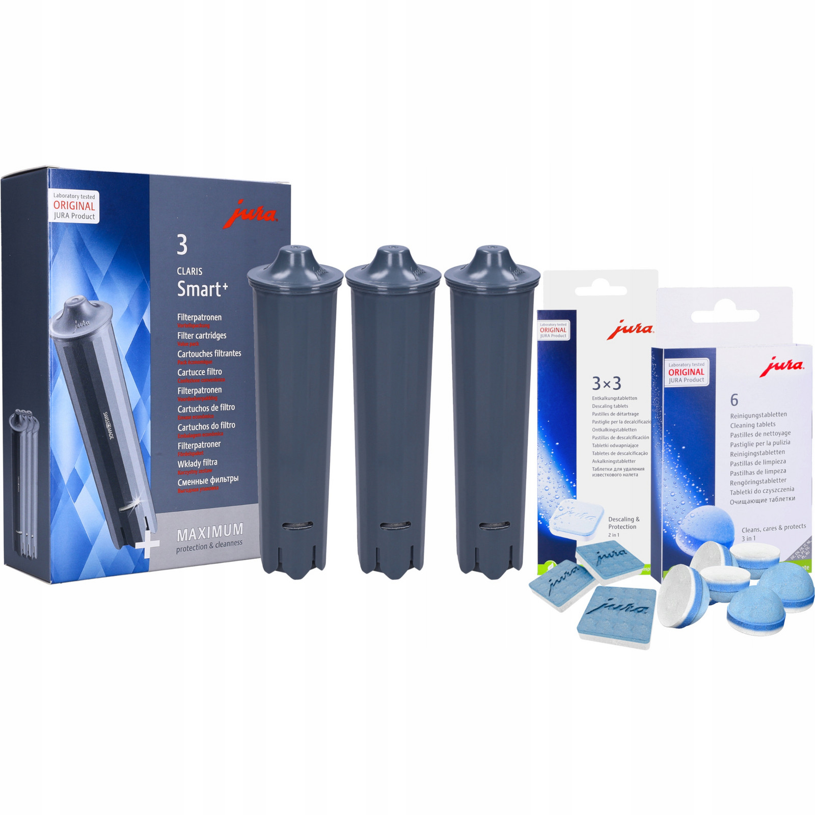 Originální sada Jura do kávovaru: vodní filtr Smart+ sada tablet