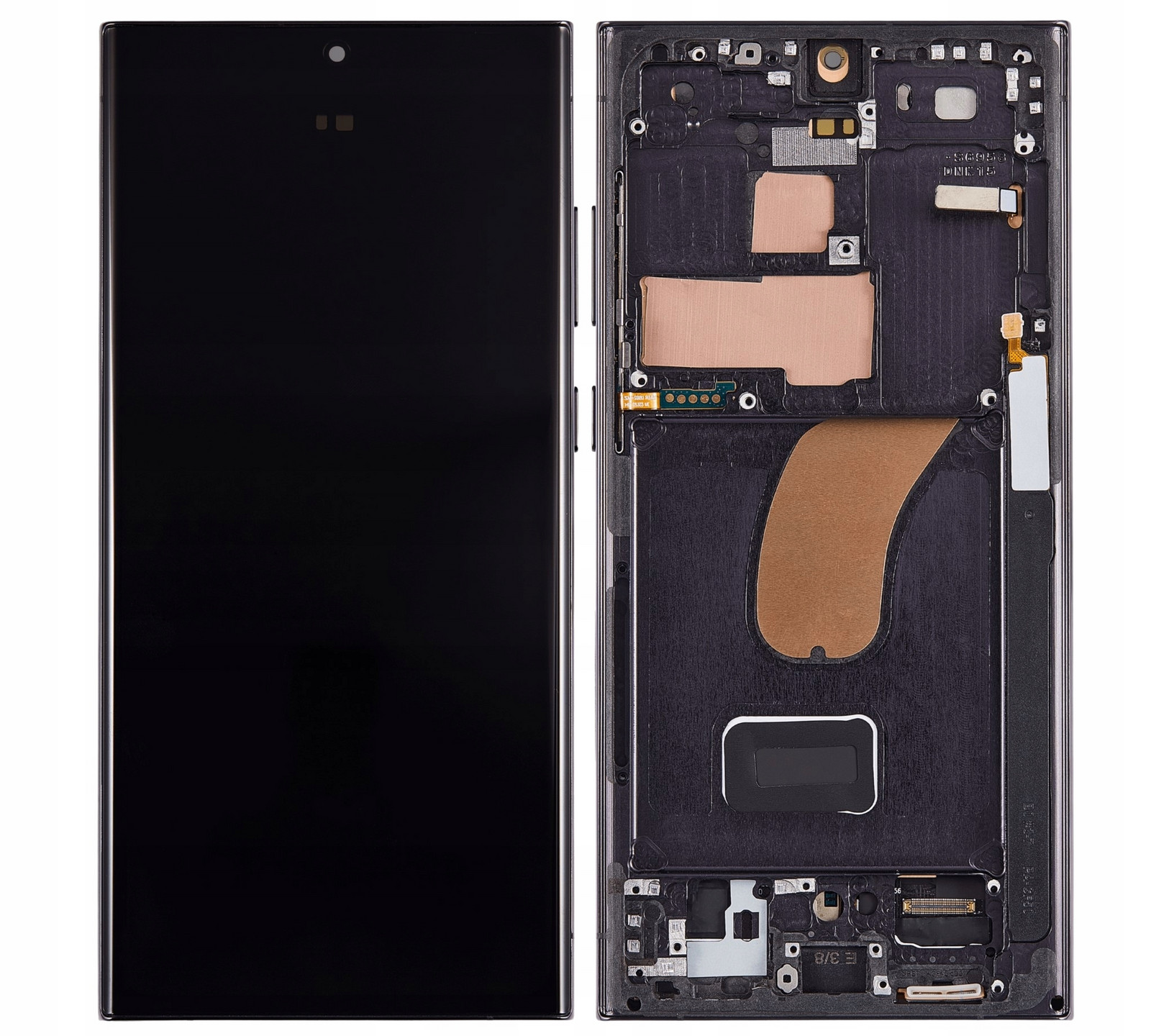 Hq Oled LCD displej s rámečkem Samsung Galaxy S23 Ultra (SM-S918) černý