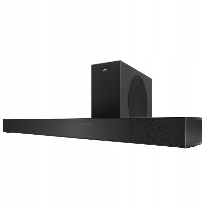 Soundbar Jvc 2.1 200W Hdmi Arc Bt 5.3 Aux Dolby Audio TH-E434B Dálkové Ovládání