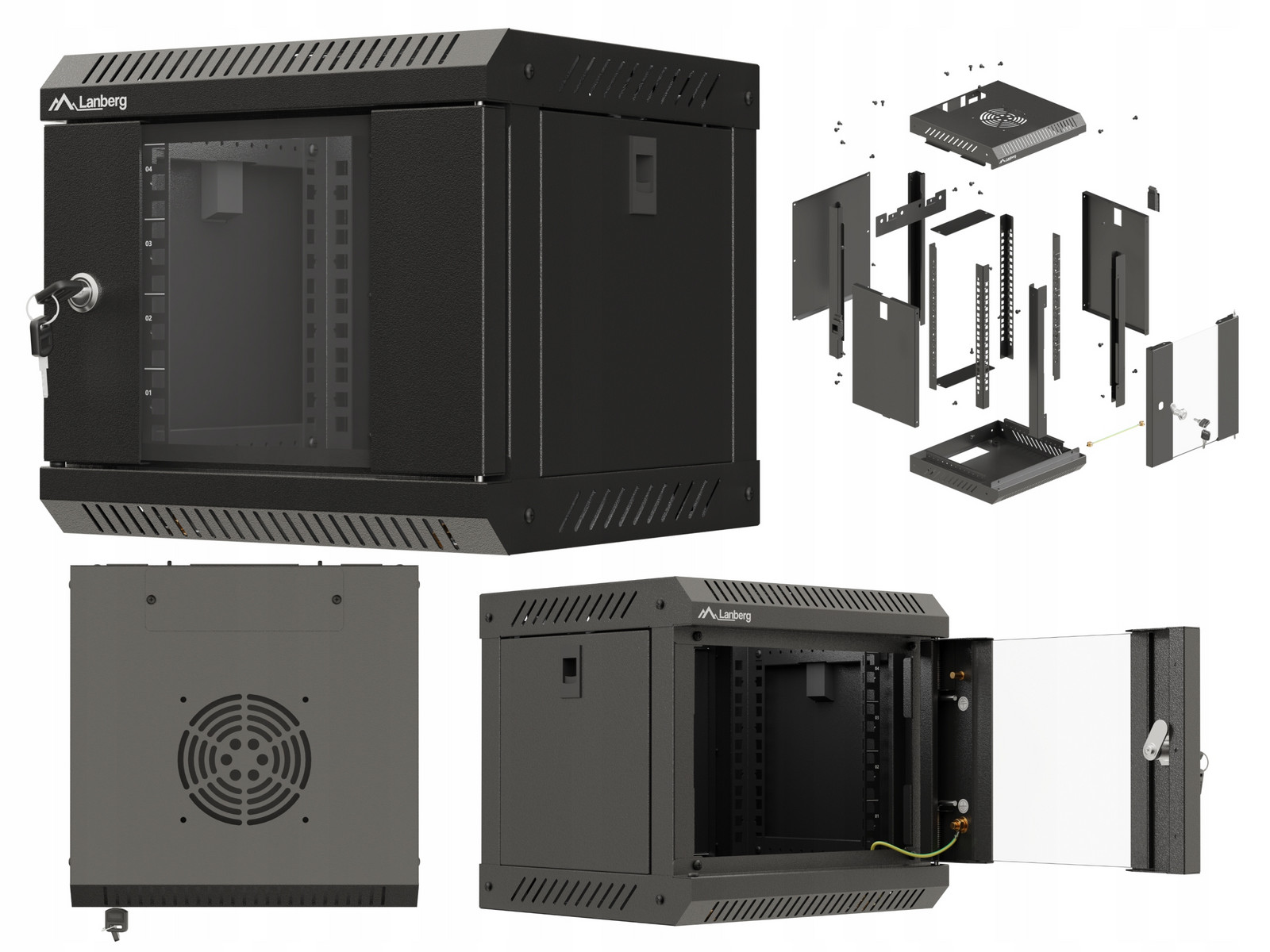 Skříň Rack závěsná 10