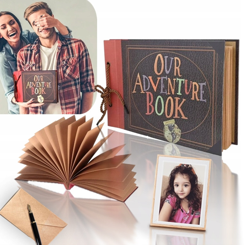 Album Do Scrapbookingu Na Fotky Our Adventure Book 80 stran Příslušenství