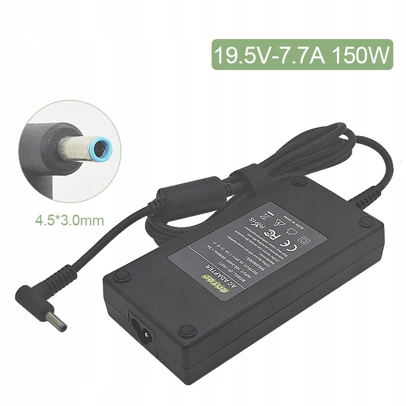 Napájecí adaptér nabíječka pro Hp 19.5V 7,7A 150W 4.5x3.0mm napájecí kabel