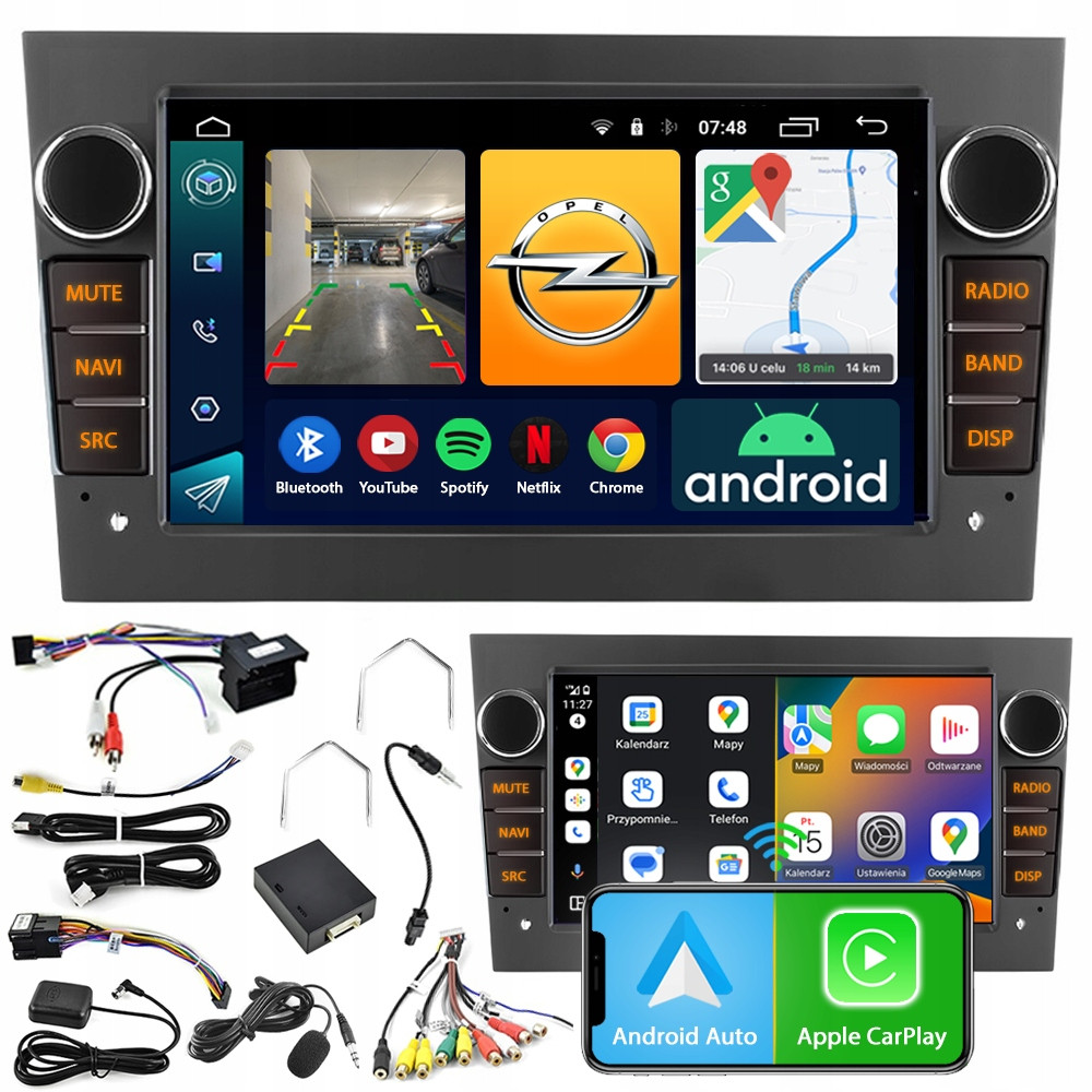 Radio Navigace Android Opel Astra H Corsa D Zafira B Vectra C Bluetooth