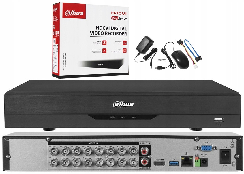 Analogový rekordér Dahua pro 16 kamer XVR5116H-4KL-I3 až 8Mpx Ahd Tvi
