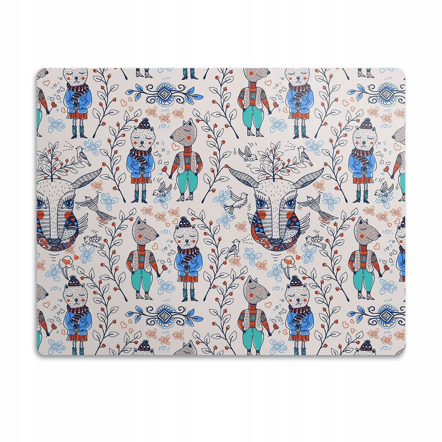 Ochranná podložka pod misky Zvířata vzor 60x40 cm