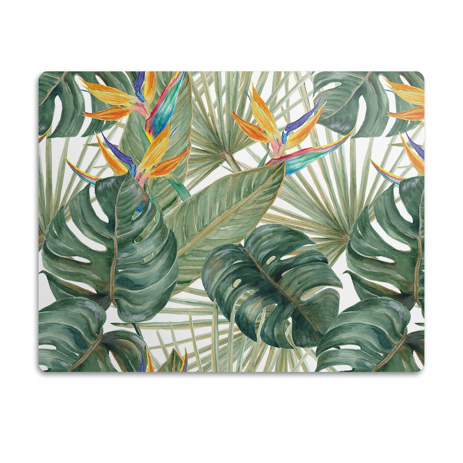 Voděodolná podložka pod misku Natřené listy 60x40