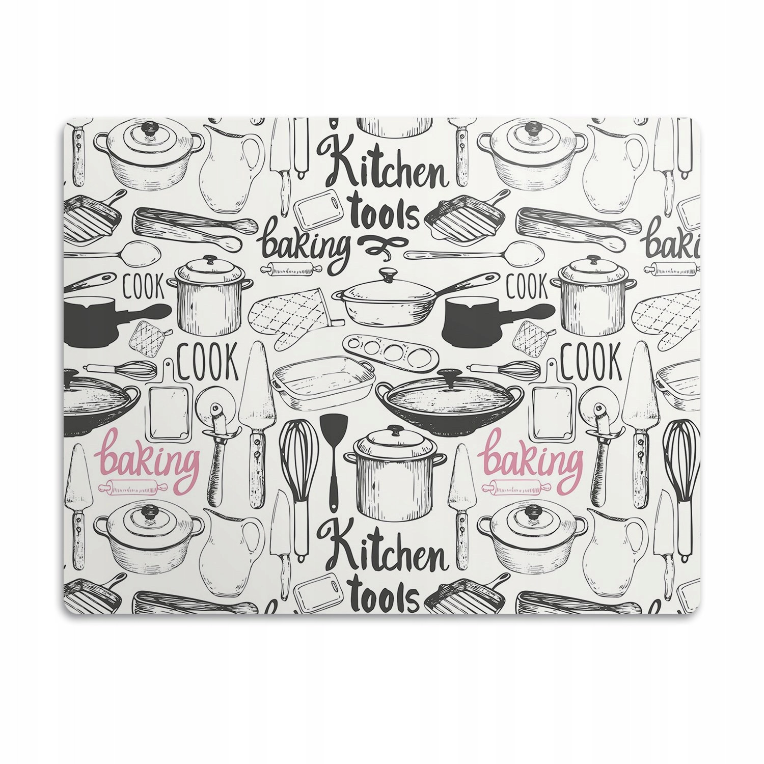 Ochranná podložka pod misky Kuchyňské motivy 60x40 cm